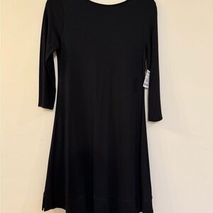 Black Dress - deep V in back